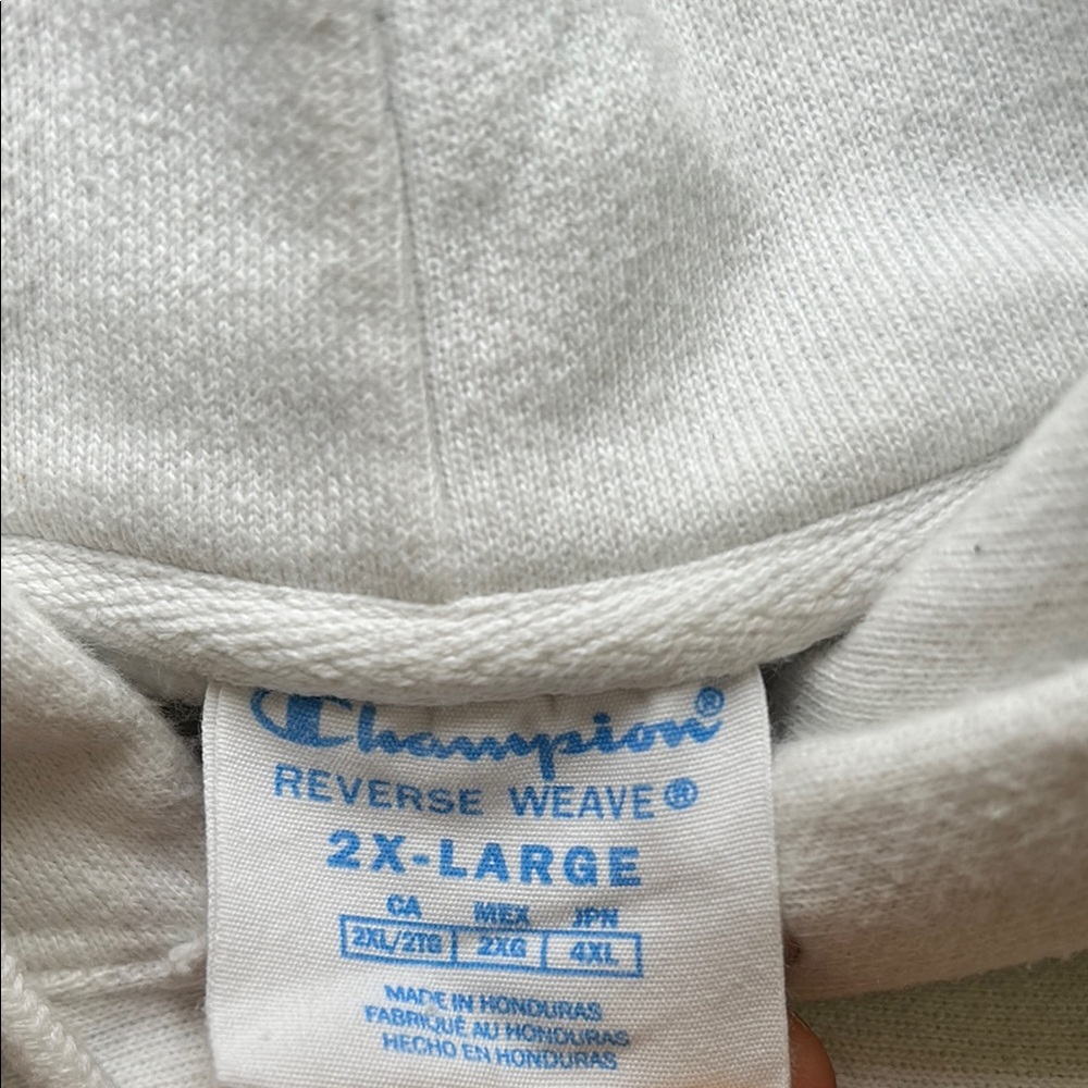 Champion Reverse Weave White Hoodie (XXL) - Picture 4 of 5